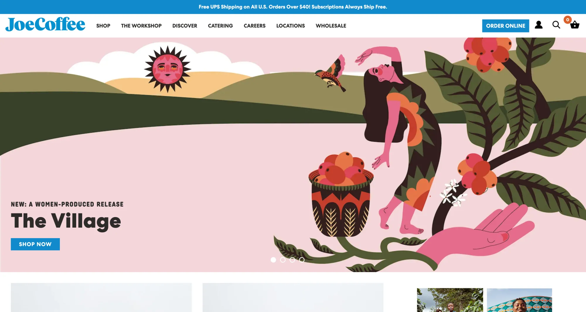 Joe Coffee Homepage