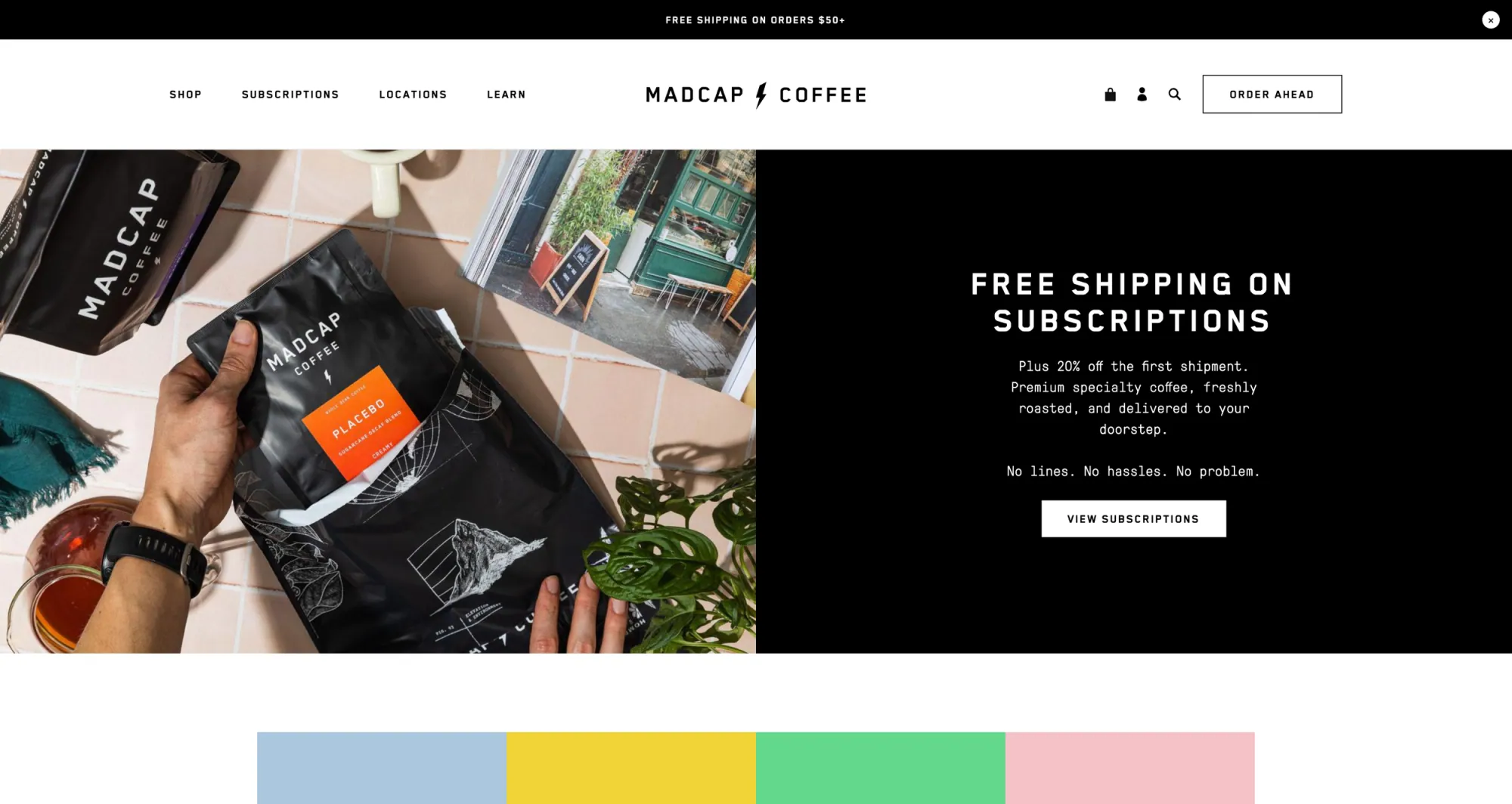 Madcap Coffee Homepage