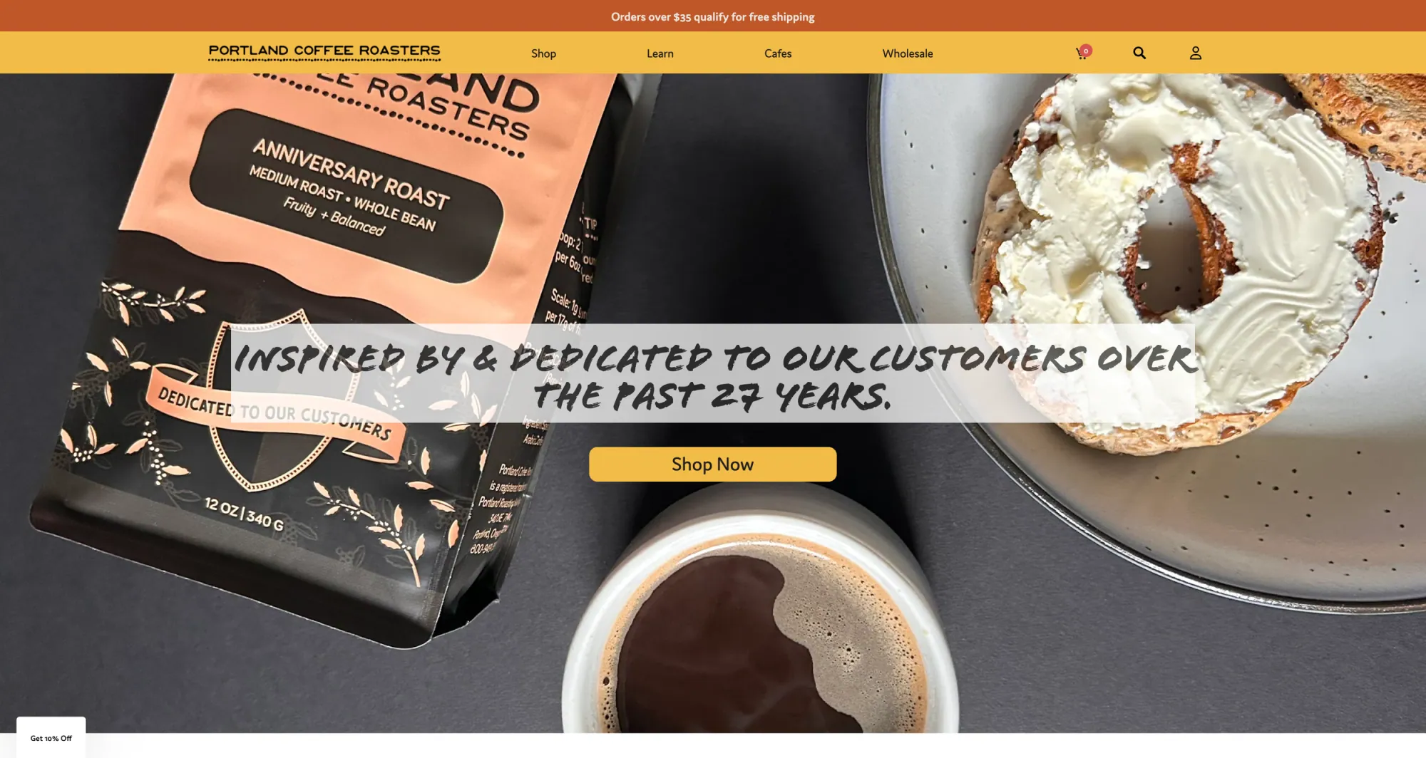 Portland Coffee Roasters Homepage