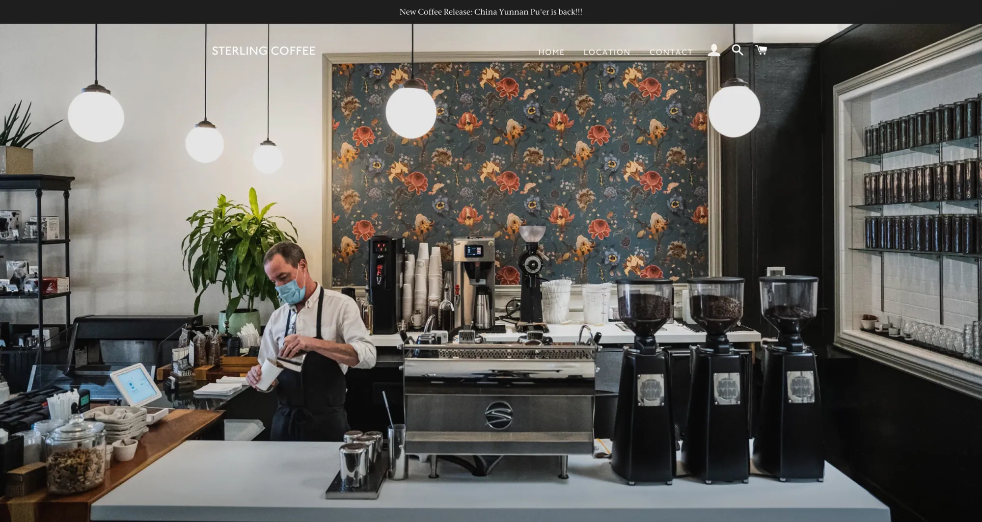 Sterling Coffee Roasters Homepage